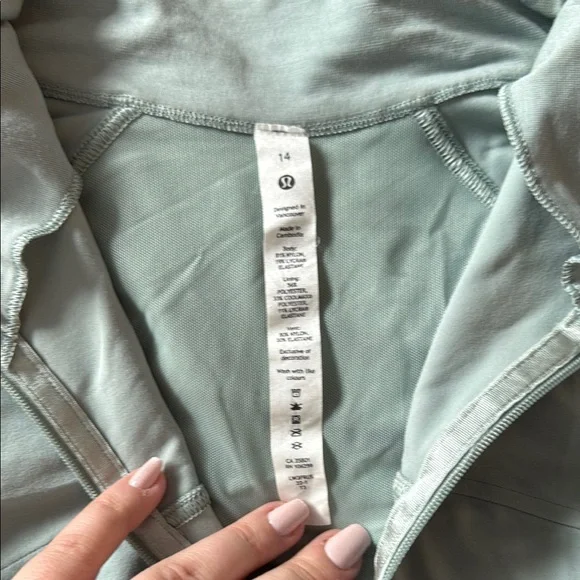 lululemon Nulu Cropped Define Jacket - Silver Blue 14 - Picture 6 of 6